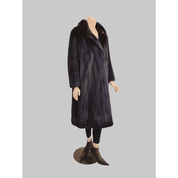 Vintage Dark Brown Mink Coat -Large - Picture 5 of 11
